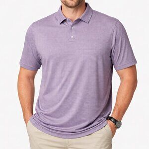 32 Degrees Polo Shirt 32 Degree Cool Short Sleeve Striped Mens Size XXL